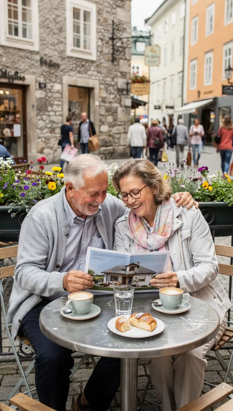 Gemütliches Wohnzimmer eines UNESCO-Weltkulturerbehauses, das traditionelle Architektur mit zeitgemäßem Design verbindet.