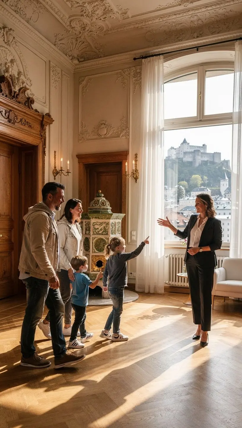 GemГјtliches Wohninnere eines UNESCO-Weltkulturerbes mit modernen Annehmlichkeiten und traditionellem Charme.