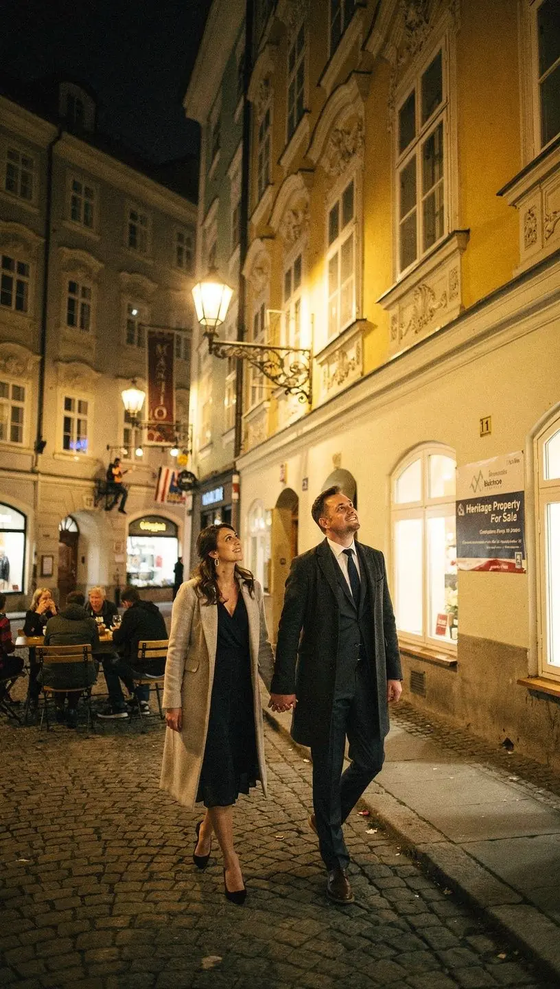 Elegante Innenräume eines historischen Hauses mit zeitgemäßer Einrichtung.